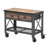 Duramax Building Products 48 in. x 24 in. 2-Drawers Rolling Industrial Mobile Workbench Cabinet and Wood Top