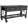 Duramax Building Products 72 in. x 24 in. 3-Drawer Rolling Industrial Workbench with Wood Top, Aged Espresso