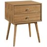 MODWAY Dispatch 2-Drawer Natural Nightstand