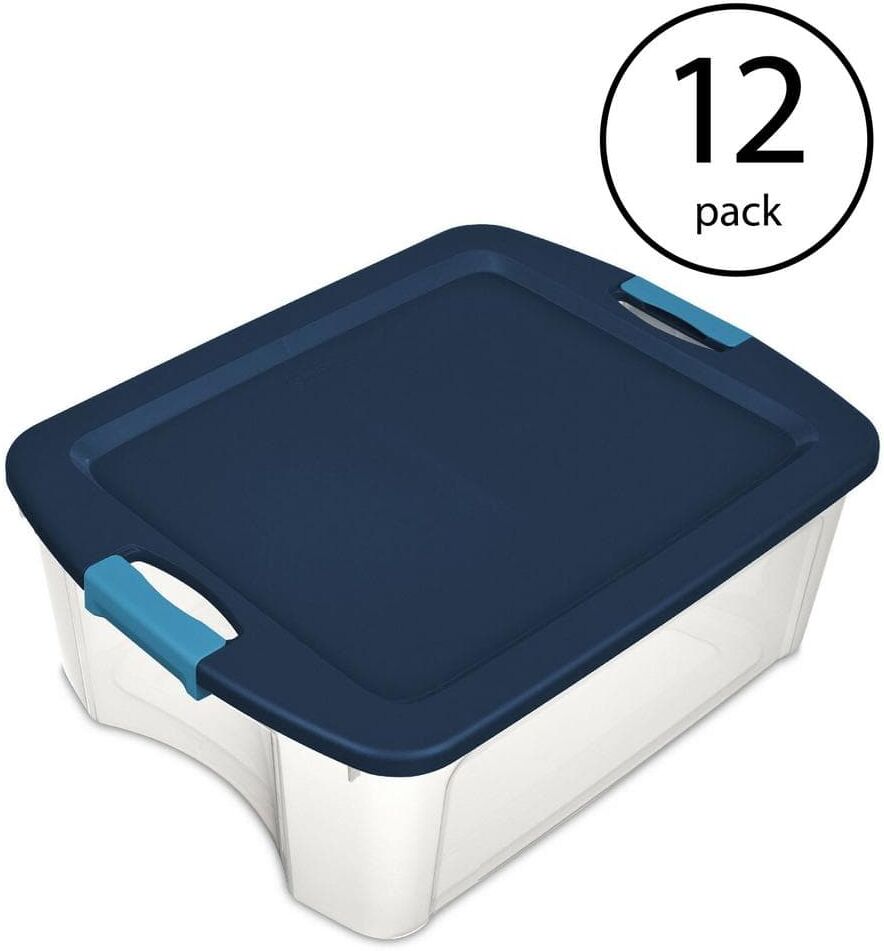 The Best Storage Containers for Organizing Your Space 53 Sterilite 12 Gal. Latch and Carry Storage Tote Box Container in Clear (12-Pack)