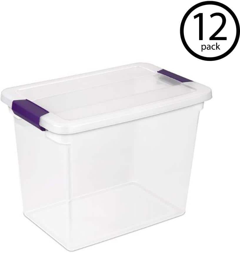 The Best Storage Containers for Organizing Your Space 49 Sterilite 27 Qt. ClearView Latch Box Storage Bin Container, (12-Pack) 17631706