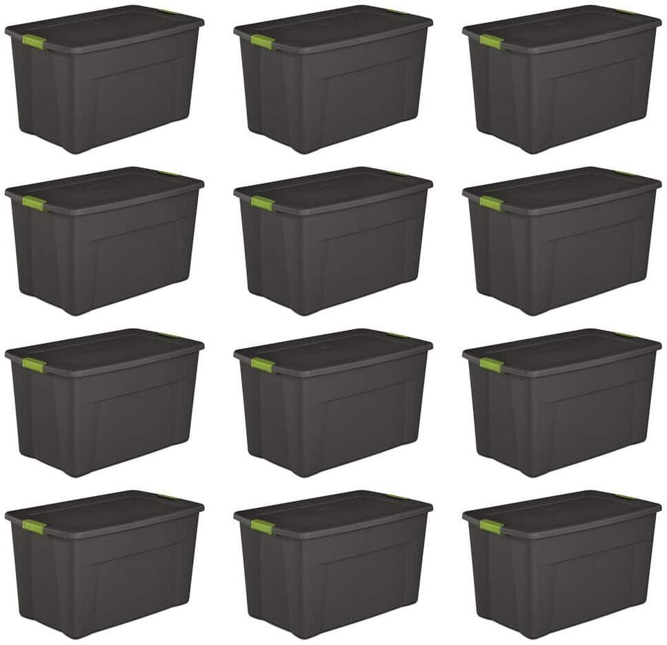 The Best Storage Containers for Organizing Your Space 61 Sterilite 19453V04 35 Gal. Storage Tote Box w/Latching Container Lid (12 Pack)