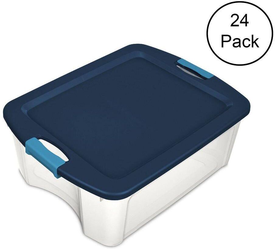 The Best Storage Containers for Organizing Your Space 48 Sterilite 12 Gal. Latch and Carry Storage Bin Box Container (24-Pack)