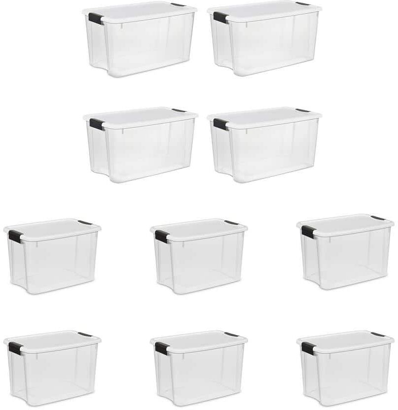 The Best Storage Containers for Organizing Your Space 58 Sterilite 70 & 30 Quart Ultra Latch Storage Container Box and Lid (4 & 6 Pack)