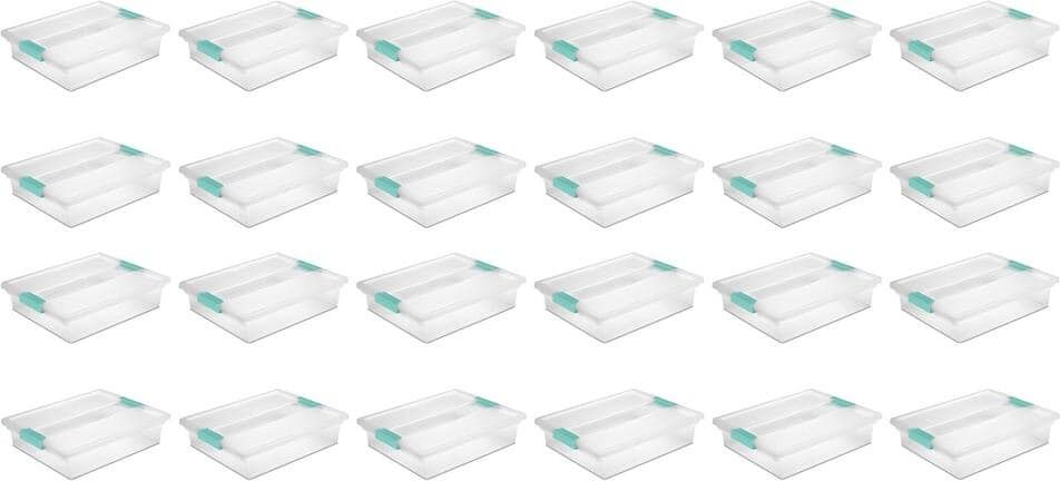 The Best Storage Containers for Organizing Your Space 31 Sterilite Large File Clip Box Clear Storage Tote Container w/Lid (24 Pack)