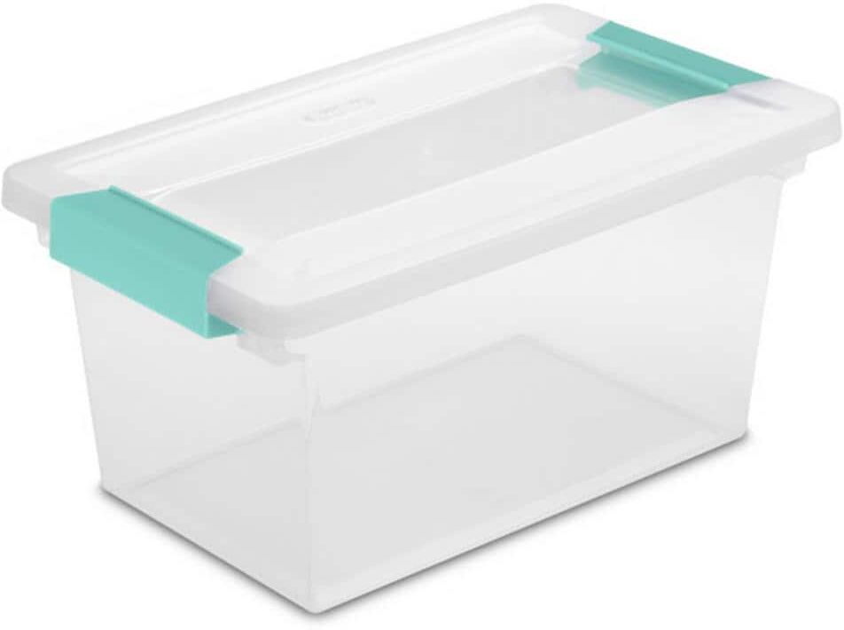 The Best Storage Containers for Organizing Your Space 30 Sterilite New Medium Clip Box Clear Storage Tote Container with Lid (8 Pack)