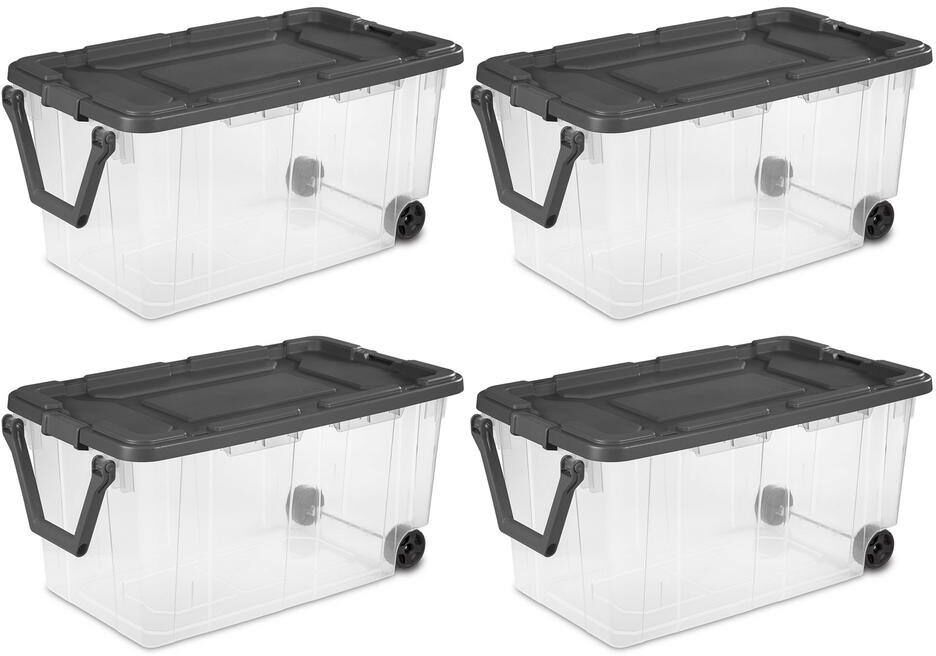 The Best Storage Containers for Organizing Your Space 57 Sterilite 160-Qt. Storage Box Container w/Lid 4 Pack