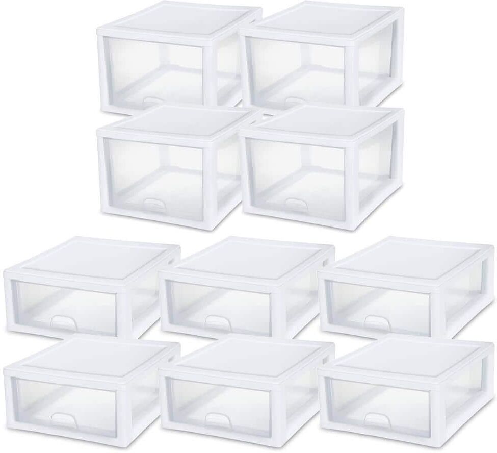 The Best Storage Containers for Organizing Your Space 46 Sterilite 27 Qt Stacking Storage Drawer Container (4 Pack) + 16 Qt Box (6 Pack)