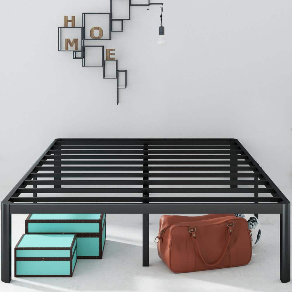 Zinus Van 16 Inch Metal Platform Bed Frame with Steel Slat Support, Queen