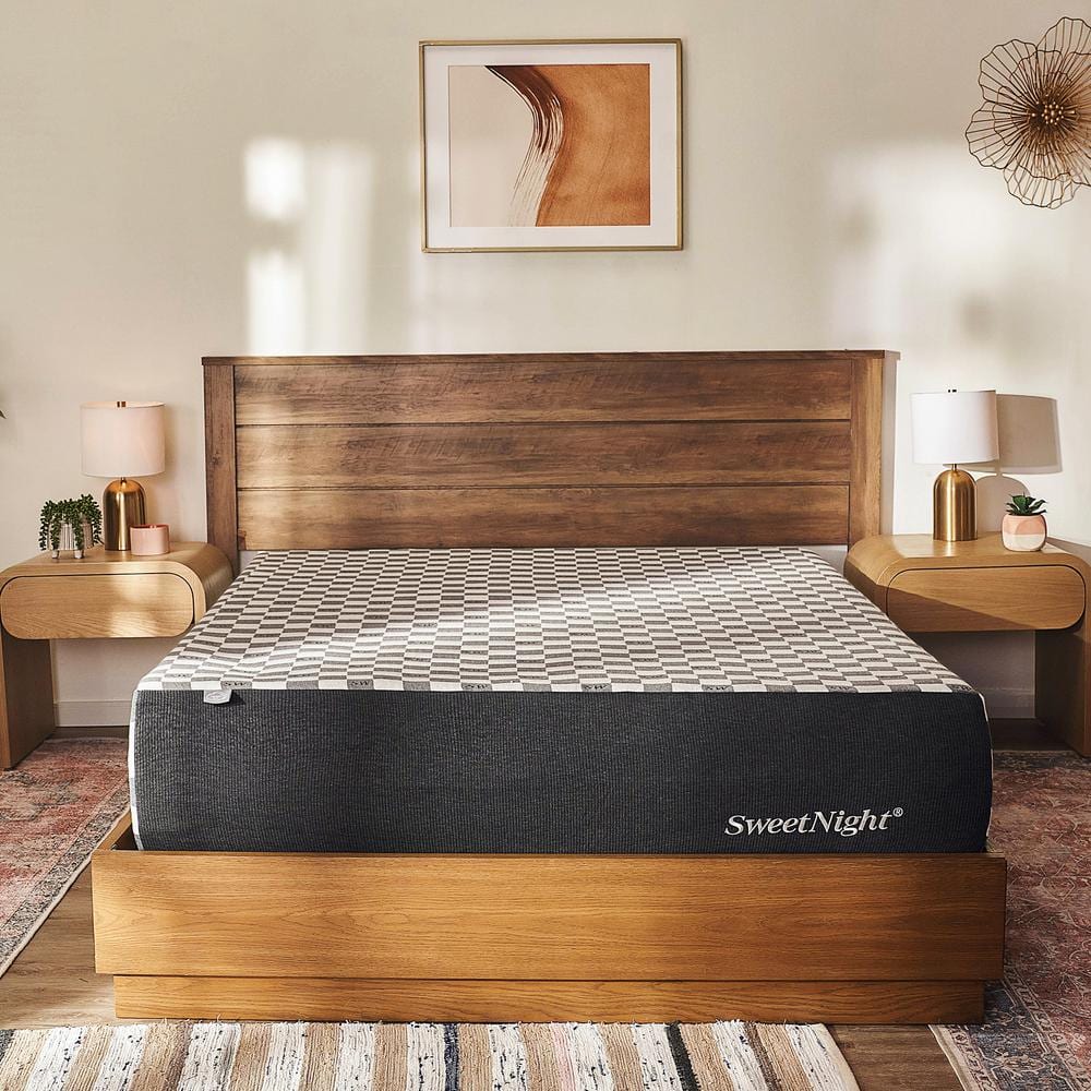 Sweetnight Queen Medium Firm Gel Memory Foam 12 in. Cool and Cloud-like Soft Mattress, Bed-in-a-Box Mattresses