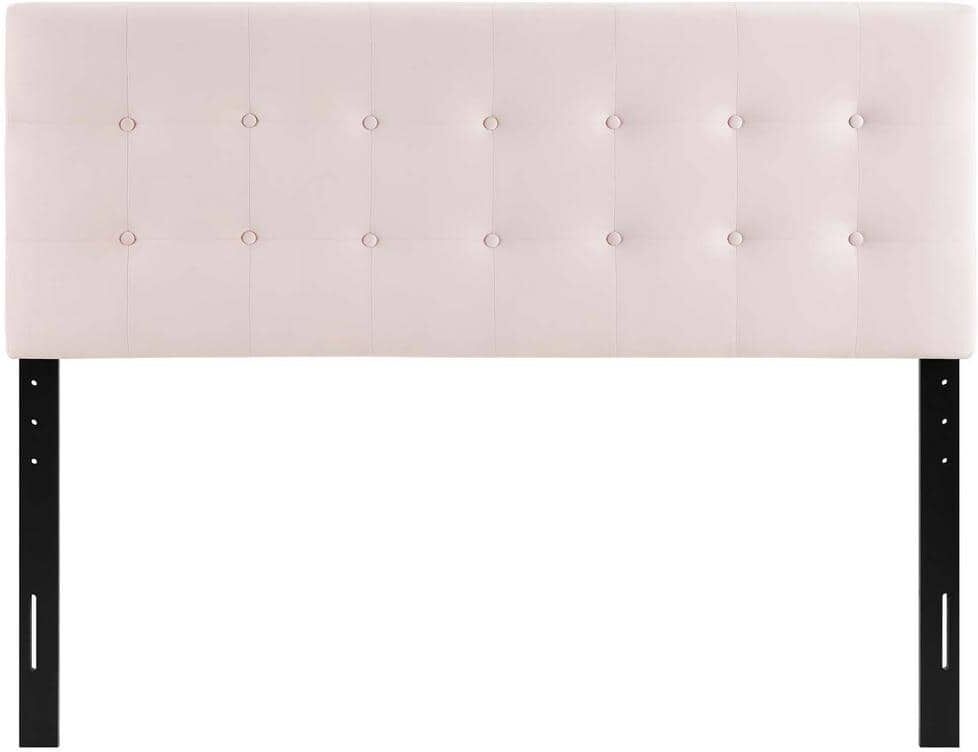 MODWAY Emily Pink Queen Biscuit Tufted Performance Velvet Headboard