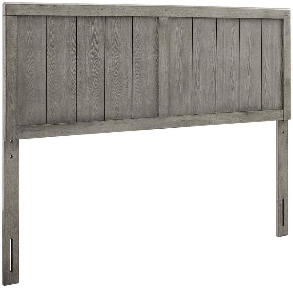 MODWAY Robbie in Gray Queen Wood Headboard