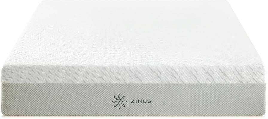 Zinus Full Medium Smooth Top Green Tea Luxe 14 in. Memory Foam Mattress, Made in USA