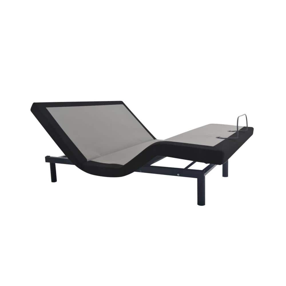 OMNE SLEEP OS3 Black/Grey Twin XL Adjustable Bed Base With Head & Foot Massage