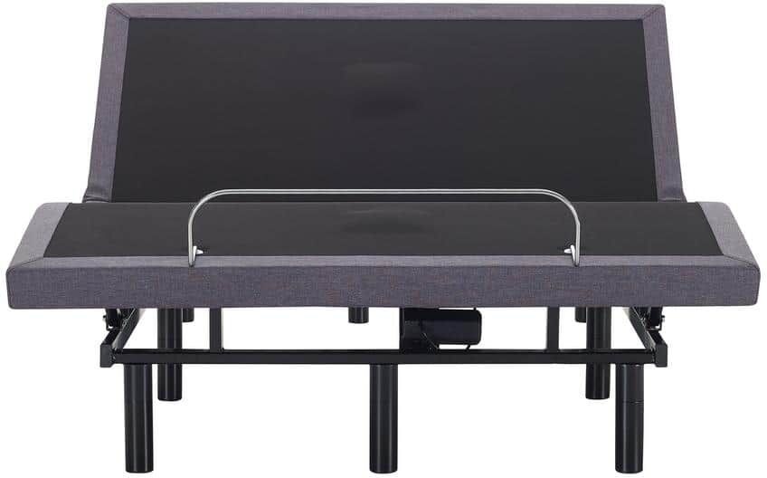 HOMESTOCK Gray 16 in. H Twin XL Adjustable Bed Frame 3-Mode Head and Foot Massage with Timer, Wireless Remote, Easy Assembly