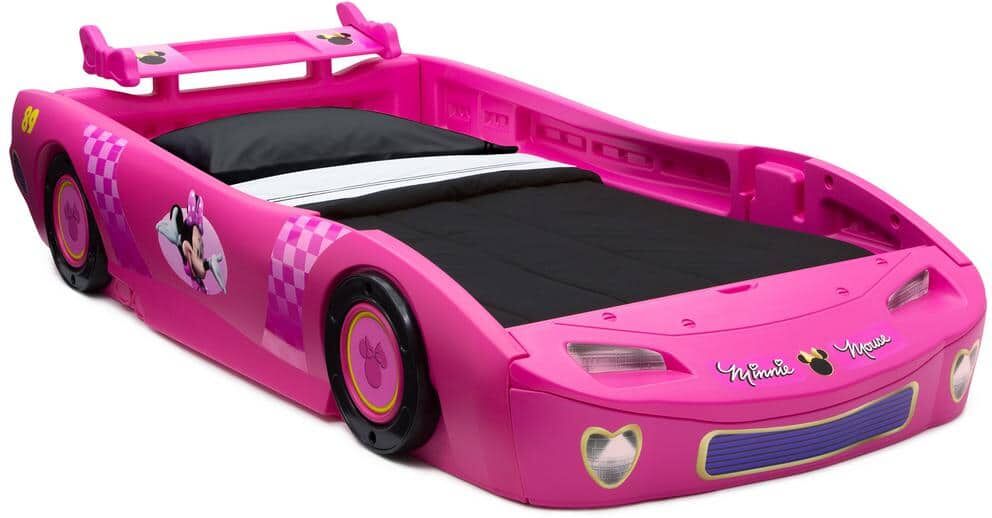 Delta Children Minnie Mouse Car Twin Kids Bed