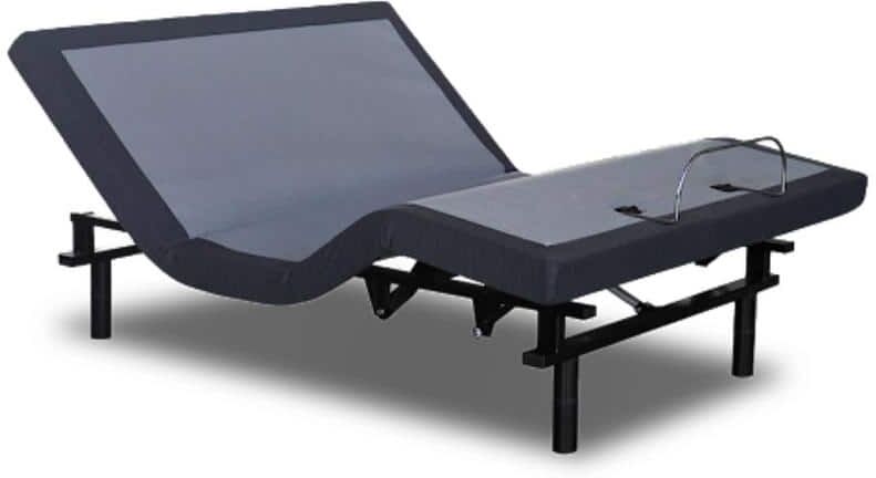 OMNE SLEEP OS25 Black/Grey King Adjustable Bed Base with Head and Foot Position Adjustments