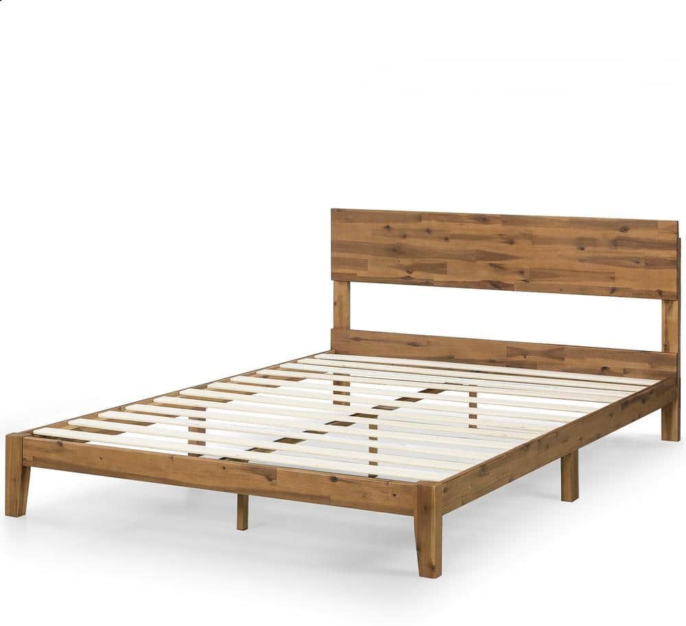 Zinus Julia 10 in. Queen Wood Platform Bed with Headboard