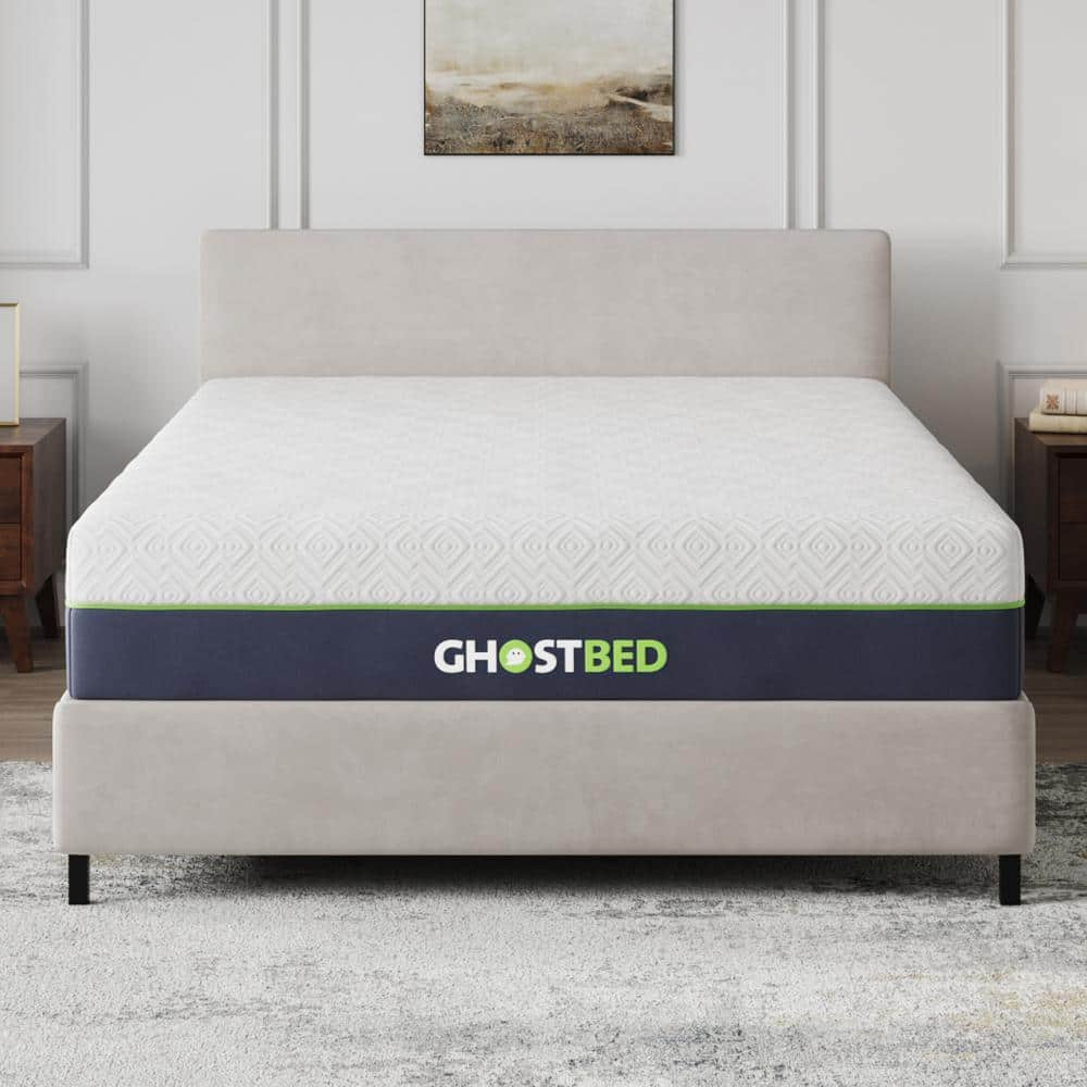 GHOSTBED Eco Breeze Twin Medium Firm 12 inch Eco Soy Based Gel Memory Foam Mattress