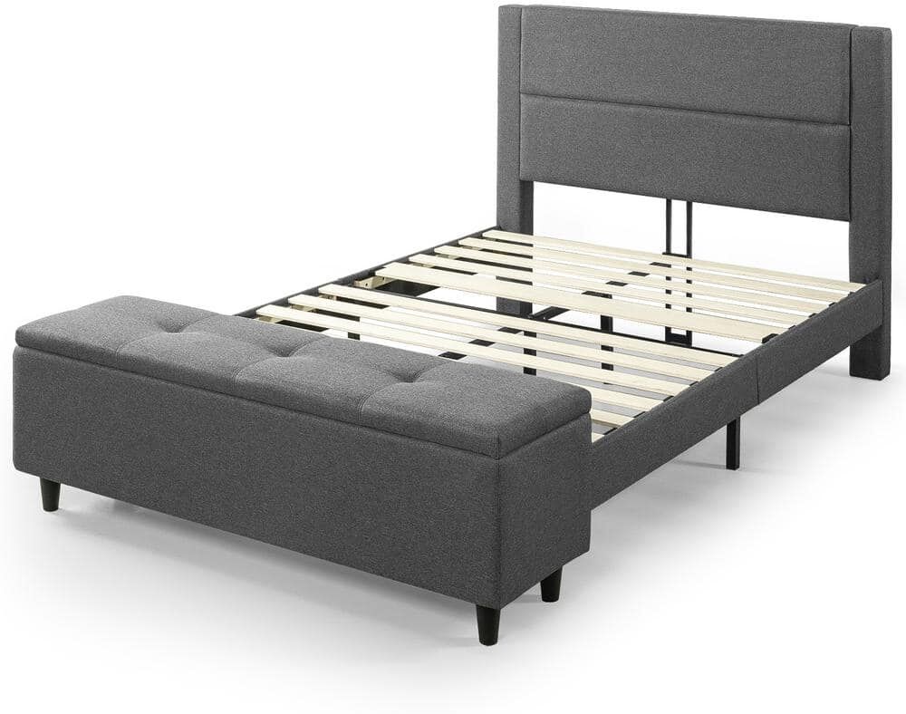 Zinus Wanda Platform Queen Bed with Storage Footboard