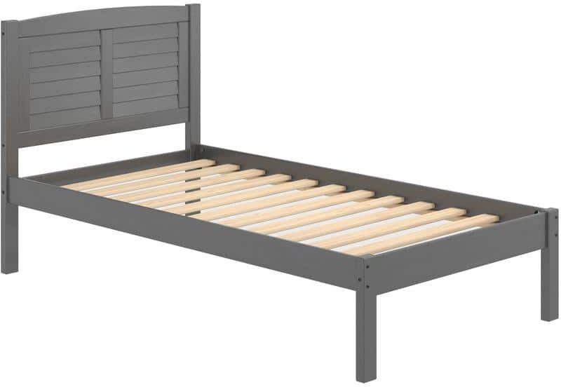 Donco Kids Antique Grey Twin Louver Bed