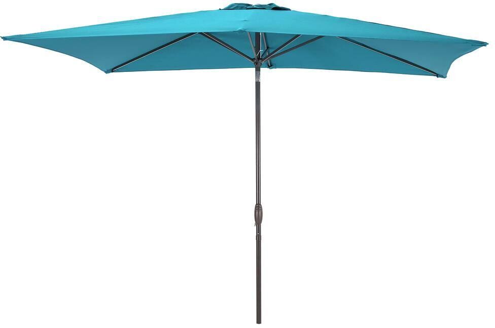 JOYESERY Lake Blue 6x9FT Rectangular Patio Market Umbrella with UPF50+, and Wind-Resistant Design--Experience Outdoor Comfort