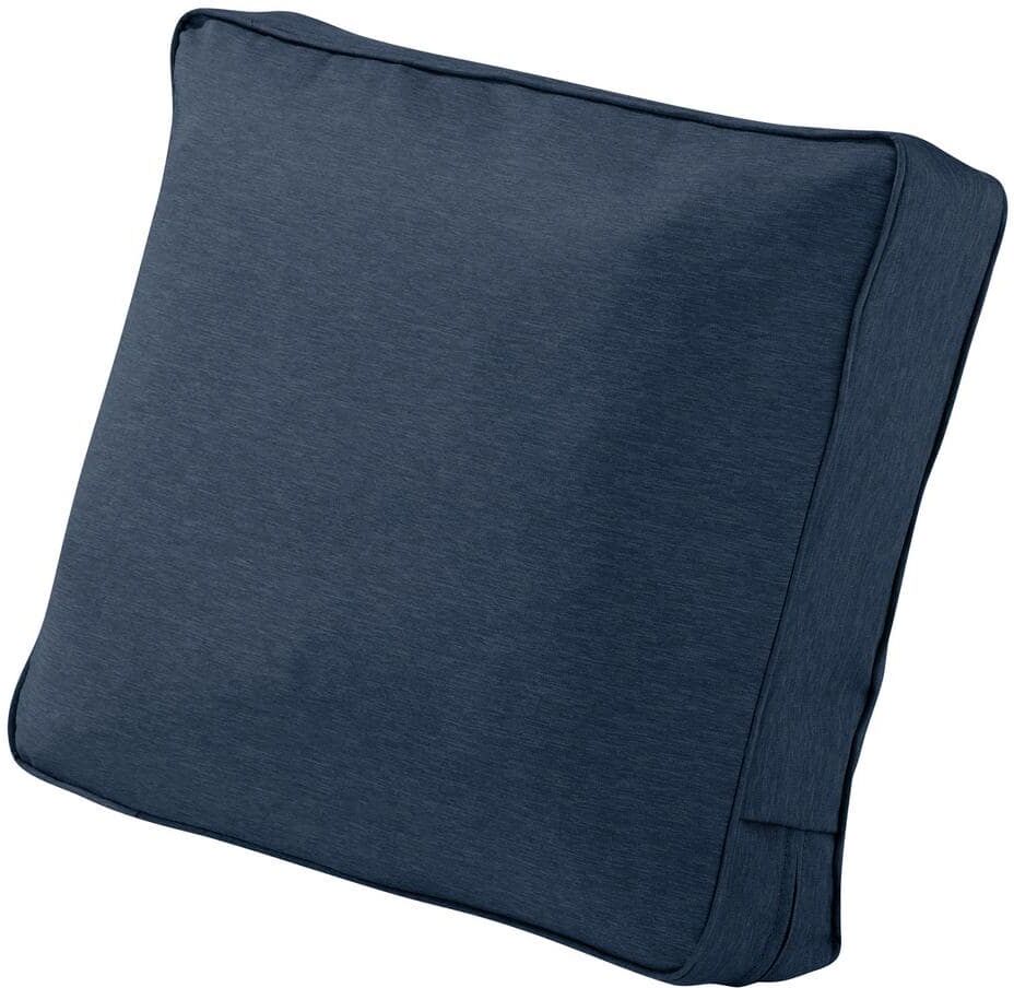 Classic Accessories Montlake 23 in. W x 20 in. H x 4 in. T Outdoor Lounge Chair/Loveseat Back Cushion in Heather Indigo