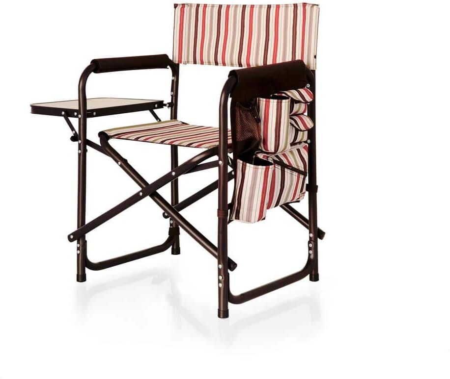 Picnic Time Moka Collection Sports Portable Folding Patio Chair