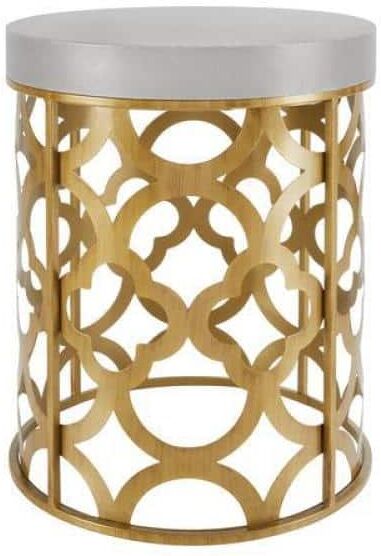 Hampton Bay 19 in. H Metal Garden Stool