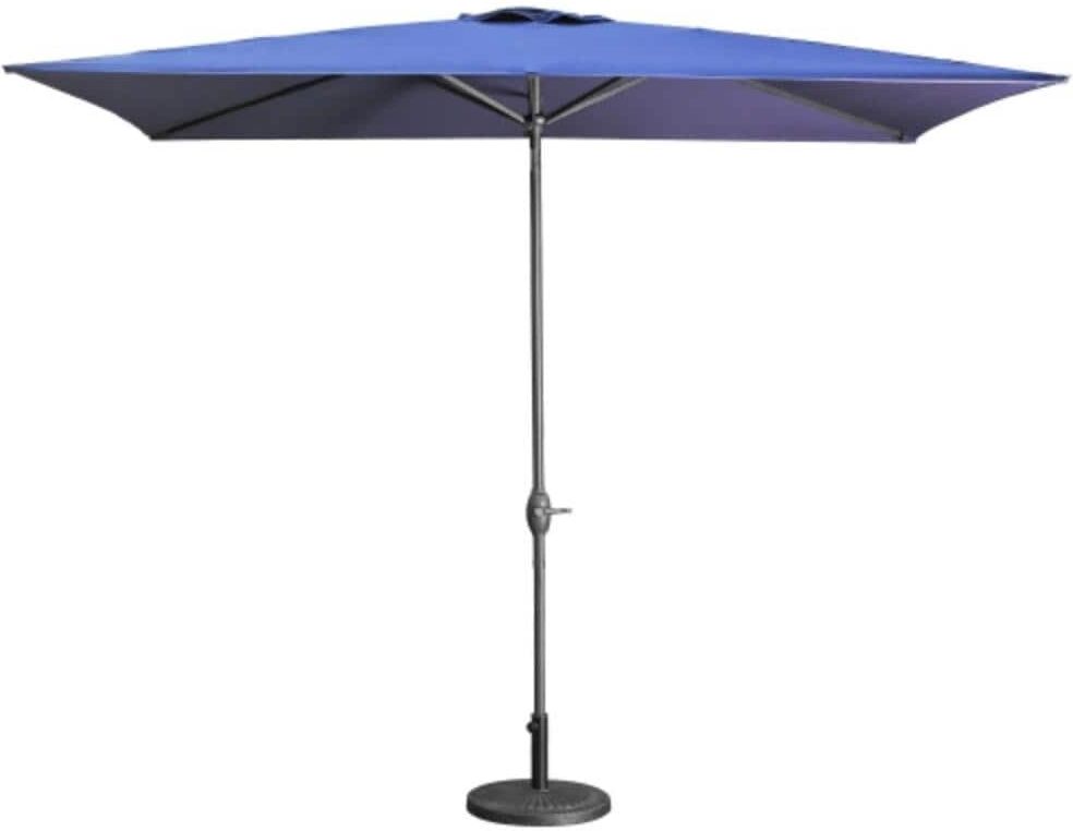 ITOPFOX 10 ft. Blue Large Rectangular Outdoor Patio Market Umbrella for Beach Garden Outside