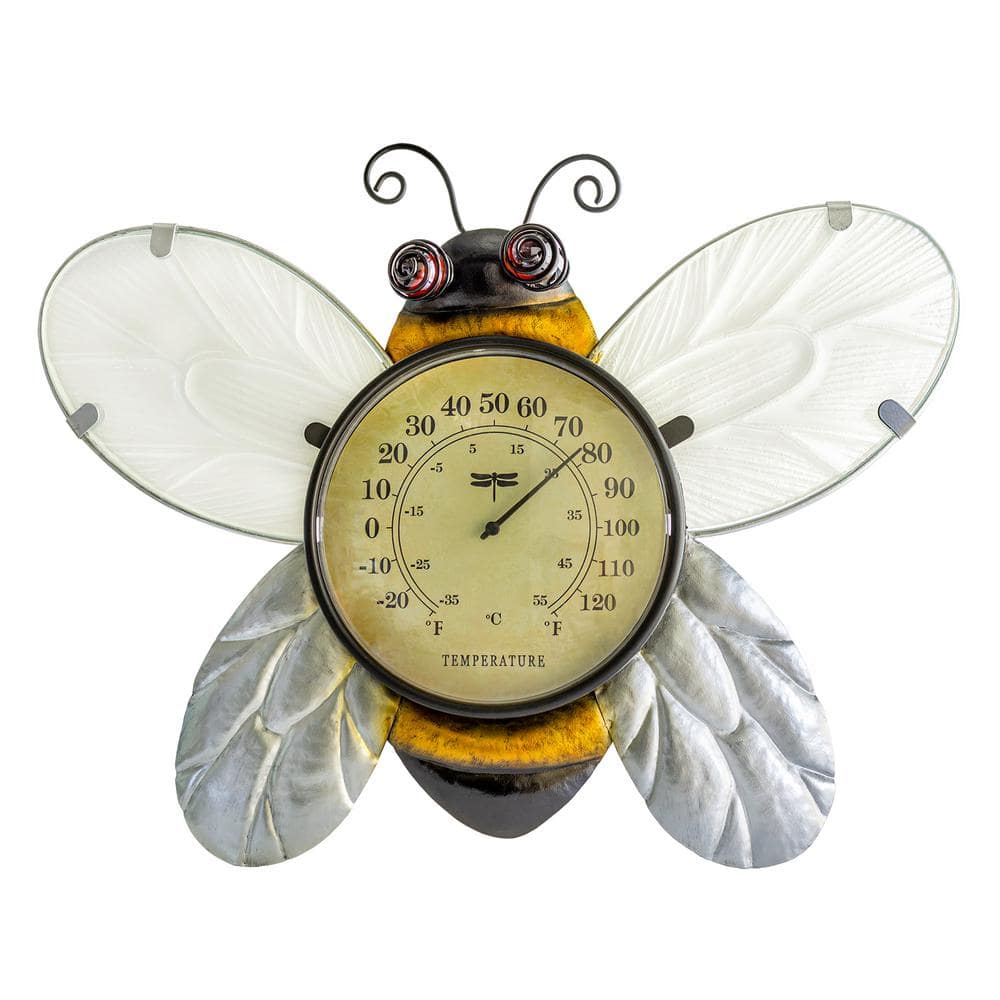 Poolmaster Bee Analog Outdoor Wall Thermometer