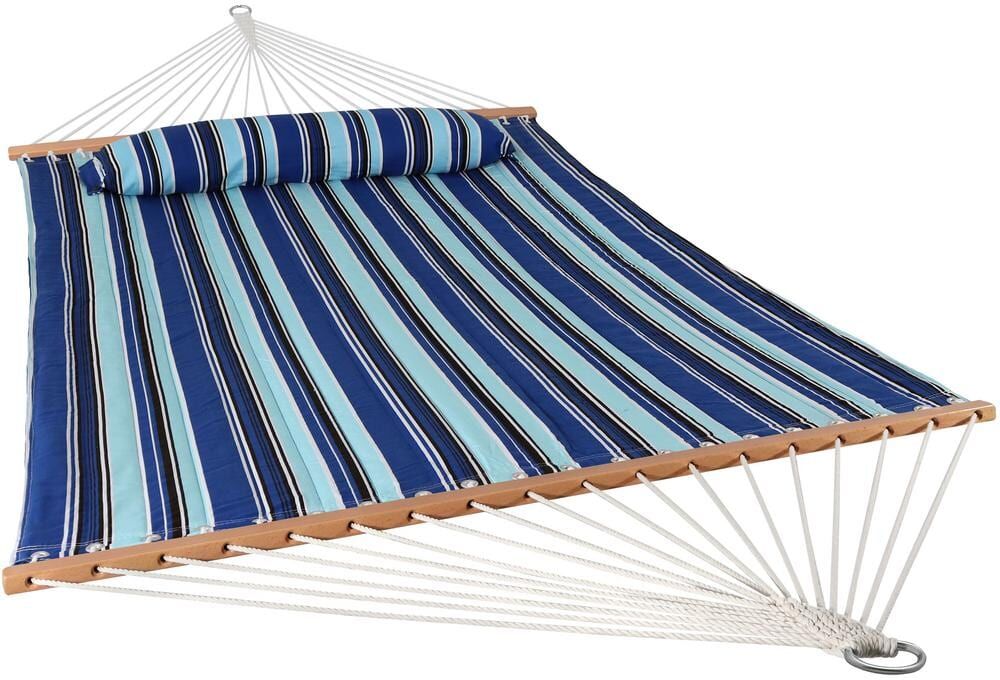 Sunnydaze Decor 11-3/4 ft. Quilted Double Fabric 2-Person Hammock in Catalina Beach