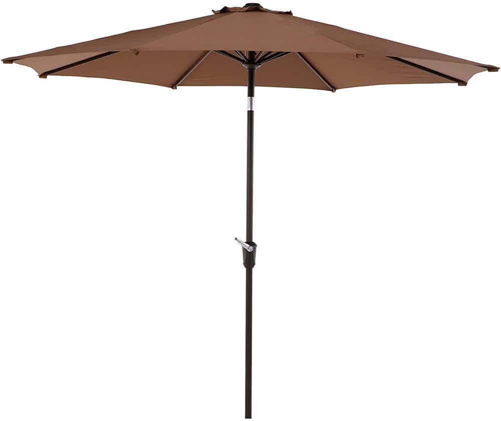 9 ft. Market Outdoor Market Patio Umbrella in Coffee