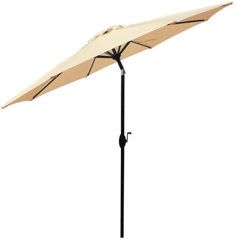 Bond 9 ft. Aluminum Market Patio Umbrella in Beige Breeze