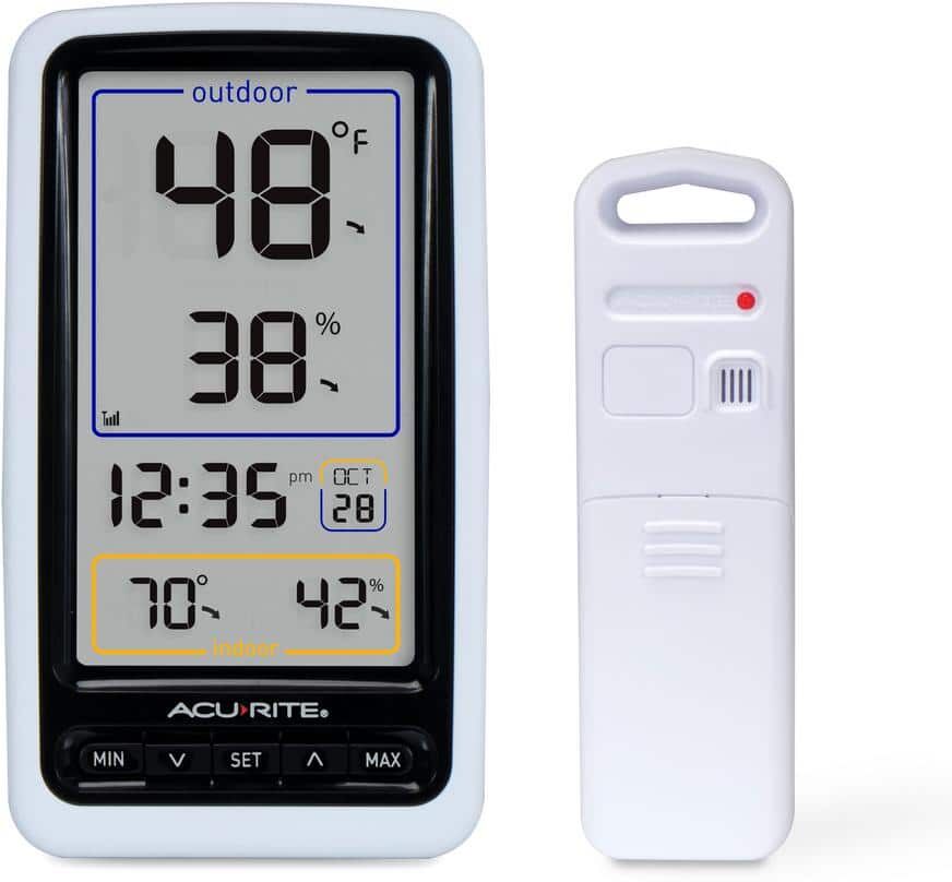 AcuRite Wireless Digital Thermometer with Outdoor Temperature and Humidity