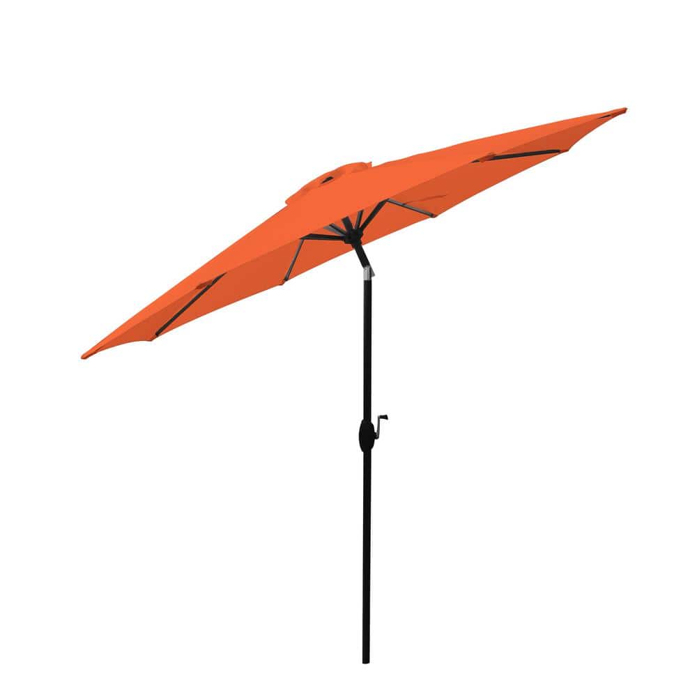 Bond 9 ft. Aluminum Market Patio Umbrella in Sunburst Orange