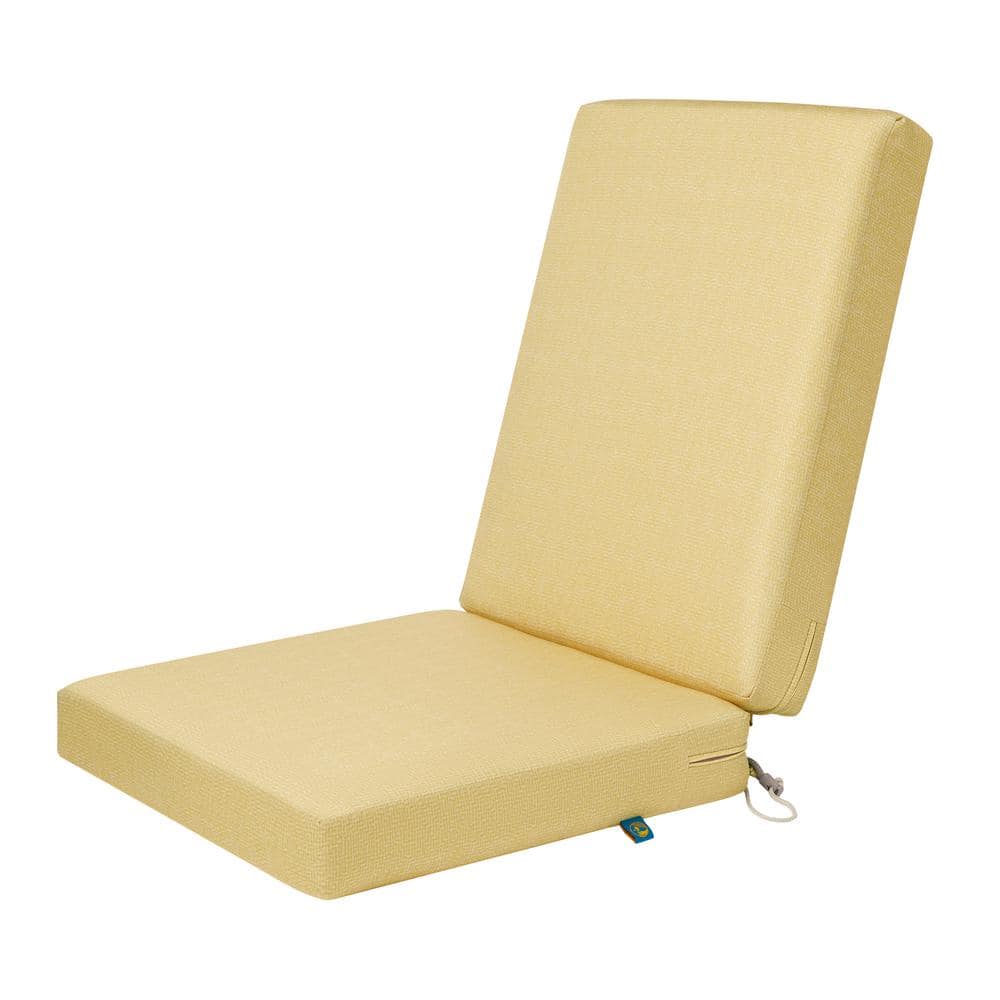 Classic Accessories Duck Covers Weekend 44 in. W x 20 in. D x 3 in. Thick Outdoor Dining Chair Cushions in Straw