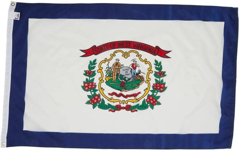 Allied 3 ft. x 5 ft. West Virginia State Nylon Flag