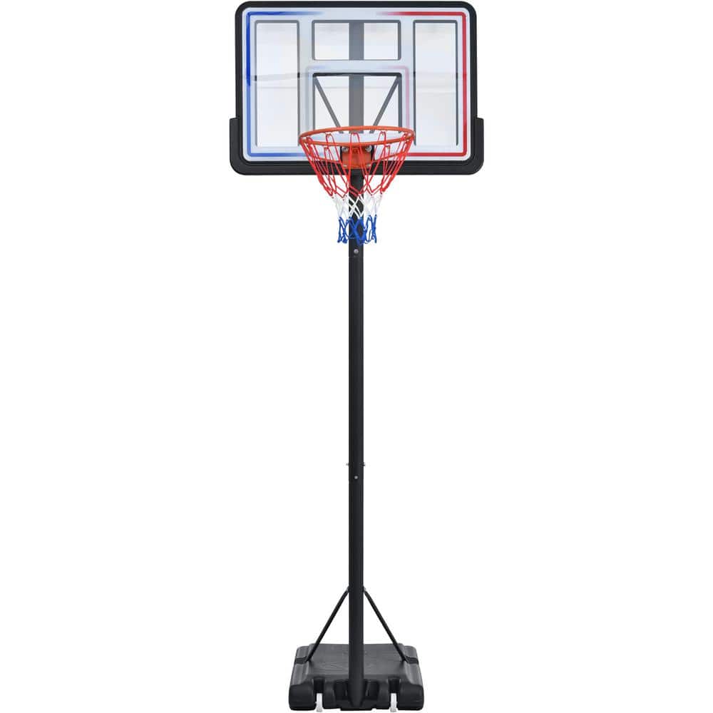 44 in. Portable Basketball Hoop Basketball System 4.76 ft. - 10 ft. Height Adjustable