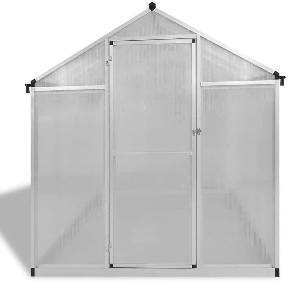 Sudzendf 74.8 in. W x 99.8 in. D x 78.74 in. H White Metal Greenhouse