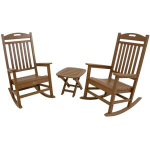 Trex Outdoor Furniture Yacht Club Tree House 3-Piece Plastic Patio Conversation Set