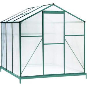 Tidoin 99.8 in. W x 74.8 in. D x 78.7 in. H Aluminium Green Garden Greenhouse