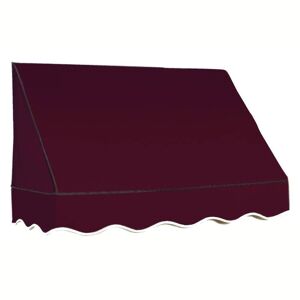 AWNTECH 3.38 ft. Wide San Francisco Window/Entry Fixed Awning (44 in. H x 36 in. D) Burgundy, Red