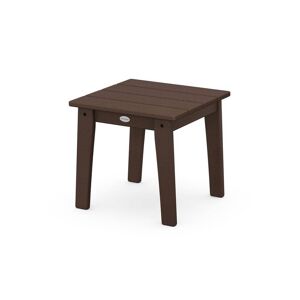 POLYWOOD Grant Park Mahogany Square Plastic Outdoor Side Table