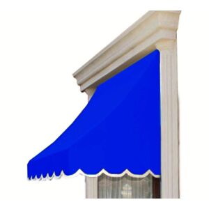 AWNTECH 6.38 ft. Wide Nantucket Window/Entry Fixed Awning (31 in. H x 24 in. D) in Bright Blue