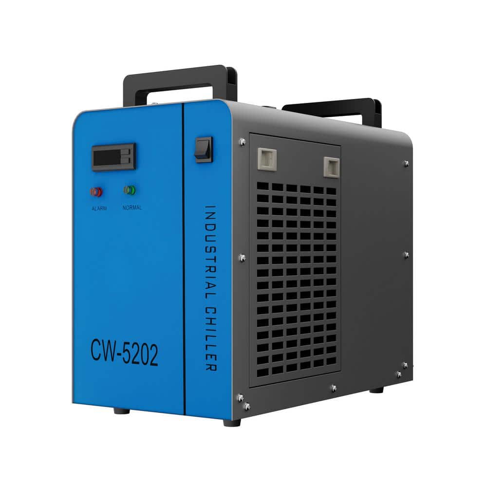 OMTech 6L Dual Industrial Water Chiller 0.9hp 3.2gpm CW-5202 Water Cooler for 2 CO2 Laser Cutter and Engraver Machines