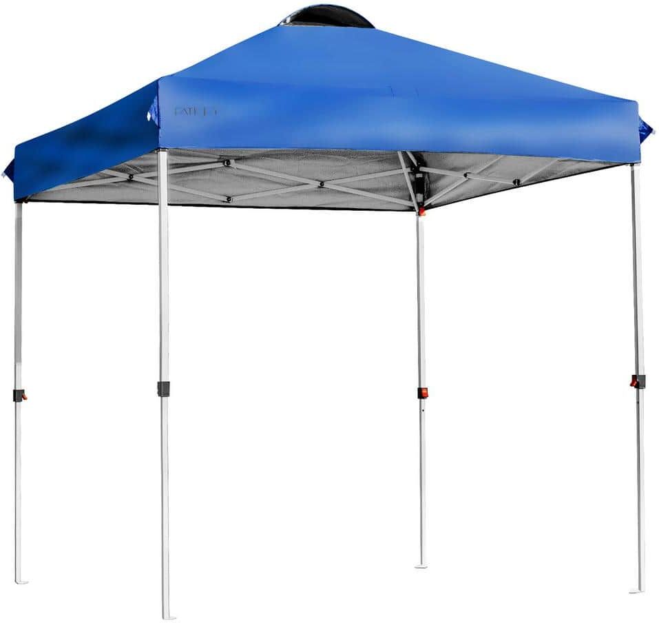 Costway 6 ft. L x 6 ft. W Blue Pop Up Canopy Tent