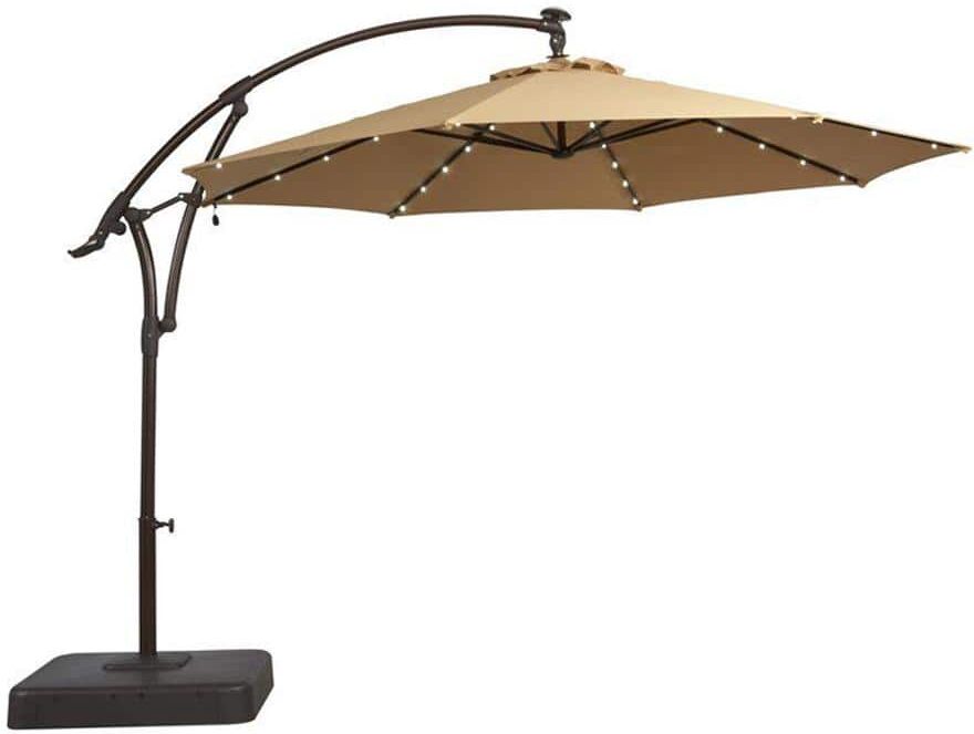 Garden Winds 11 ft. Replacement Canopy Fabric for Hampton Bay Cantilever Offset Solar Umbrella