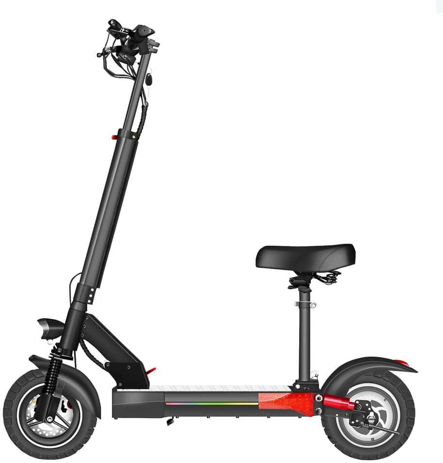 ITOPFOX 500-Watt 48-Volt 15AH 10 in. Off-Road Foldable Electric Scooter for Adult with APPS Max Load 330 lbs. Long Range