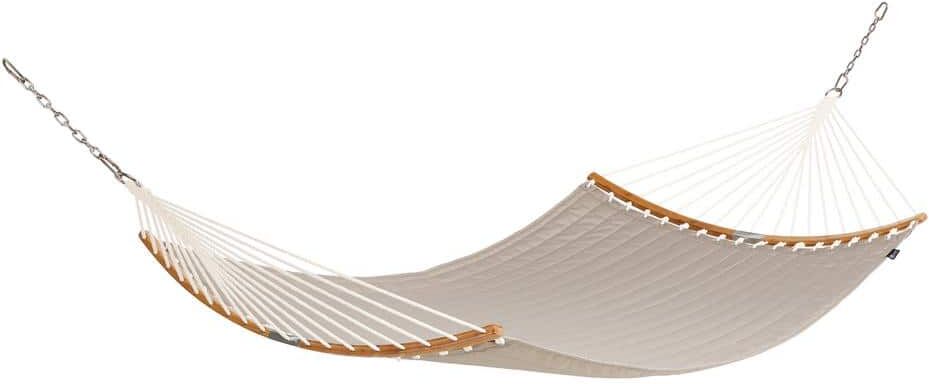 Classic Accessories Ravenna ConnectCurve 81 In. L x 55 In. W Quilted Double Hammock Bed in Mushroom